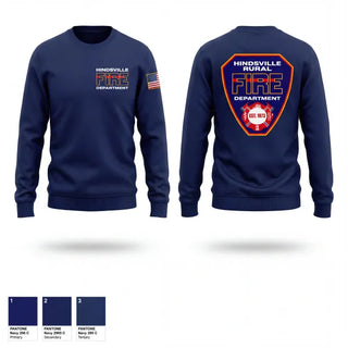 Crew Neck Sweatshirt, Hindsville rural fire department, Fire Department, Teamtime, Team time, sublimation, custom sports apparel, team uniforms, spirit wear, spiritwear, sports uniforms, custom shirts, team store, custom team store, fundraiser sports, apparel fundraiser