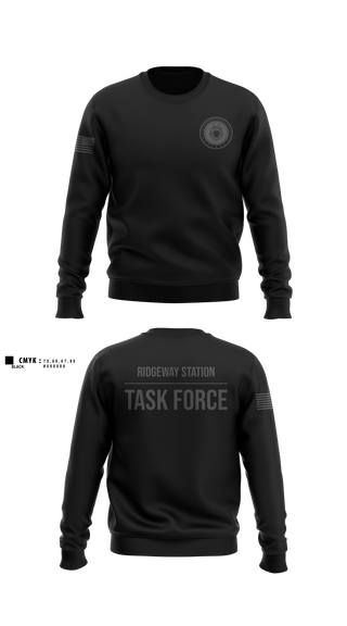 Crew Neck Sweatshirt, Ridgeway Station Task Force, Police, Teamtime, Team time, sublimation, custom sports apparel, team uniforms, spirit wear, spiritwear, sports uniforms, custom shirts, team store, custom team store, fundraiser sports, apparel fundraiser