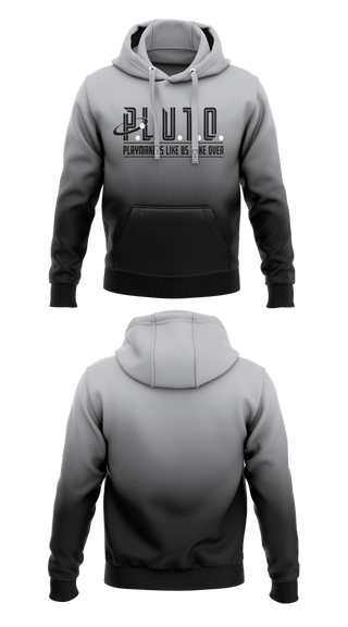 Hoodie, P.L.U.T.O., , Teamtime, Team time, sublimation, custom sports apparel, team uniforms, spirit wear, spiritwear, sports uniforms, custom shirts, team store, custom team store, fundraiser sports, apparel fundraiser