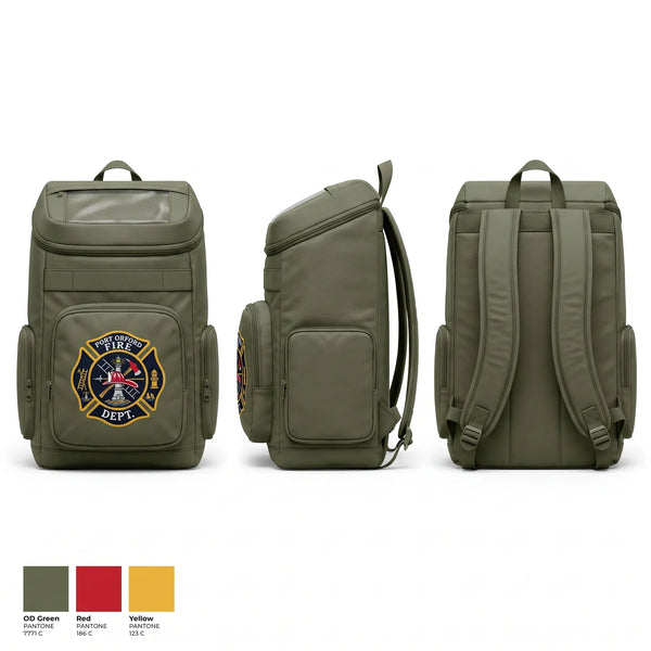 Gear Bag, Port Orford Fire Dept., Fire Department, Teamtime, Team time, sublimation, custom sports apparel, team uniforms, spirit wear, spiritwear, sports uniforms, custom shirts, team store, custom team store, fundraiser sports, apparel fundraiser