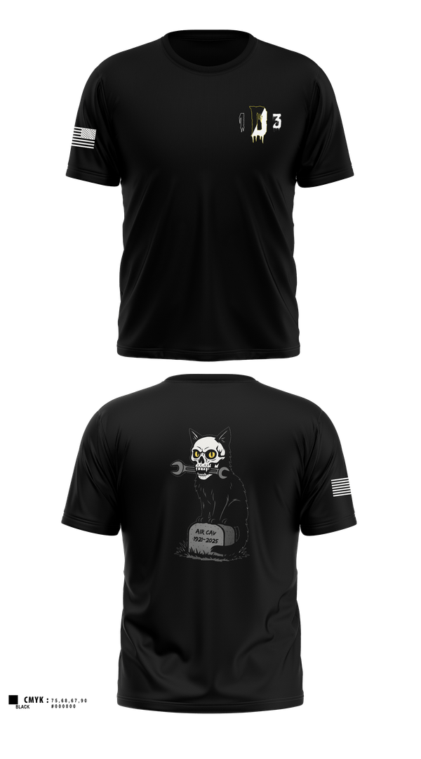 Old School Cotton Feel Shirt, Delta Co. 1-3 Attack Battalion, Army, Teamtime, Team time, sublimation, custom sports apparel, team uniforms, spirit wear, spiritwear, sports uniforms, custom shirts, team store, custom team store, fundraiser sports, apparel fundraiser