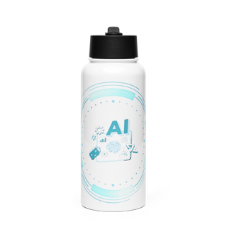 AI club at Thunderbird Stainless Steel Water Bottle with a Straw Lid