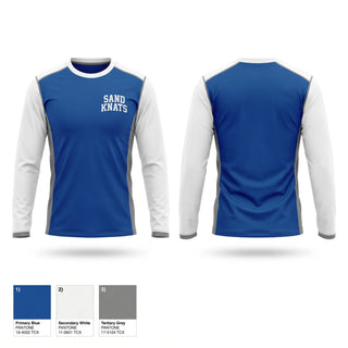 Long Sleeve Performance Shirt, Sand Knats, Baseball, Teamtime, Team time, sublimation, custom sports apparel, team uniforms, spirit wear, spiritwear, sports uniforms, custom shirts, team store, custom team store, fundraiser sports, apparel fundraiser