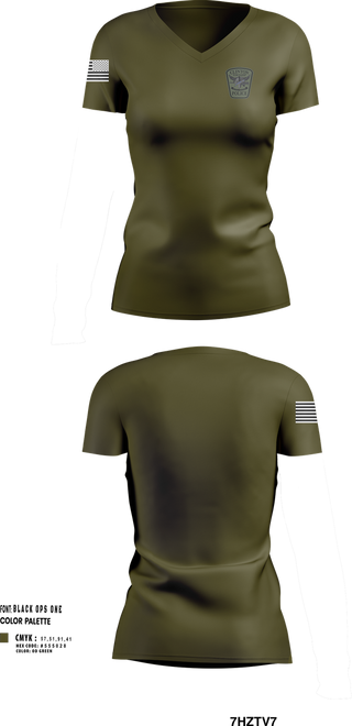 Womens Short Sleeve Vneck Shirt, Clinton Township Special Response Team (SRT), , Teamtime, Team time, sublimation, custom sports apparel, team uniforms, spirit wear, spiritwear, sports uniforms, custom shirts, team store, custom team store, fundraiser sports, apparel fundraiser