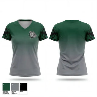 Womens Short Sleeve Vneck Shirt, Monroe-Gregg School District, Police, Teamtime, Team time, sublimation, custom sports apparel, team uniforms, spirit wear, spiritwear, sports uniforms, custom shirts, team store, custom team store, fundraiser sports, apparel fundraiser