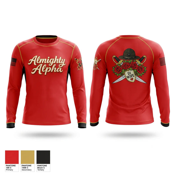 Long Sleeve Performance Shirt, Alpha company, Marines, Teamtime, Team time, sublimation, custom sports apparel, team uniforms, spirit wear, spiritwear, sports uniforms, custom shirts, team store, custom team store, fundraiser sports, apparel fundraiser