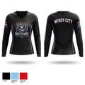 Windy City NativHawks Women's Long Sleeve V-neck Shirt - 1