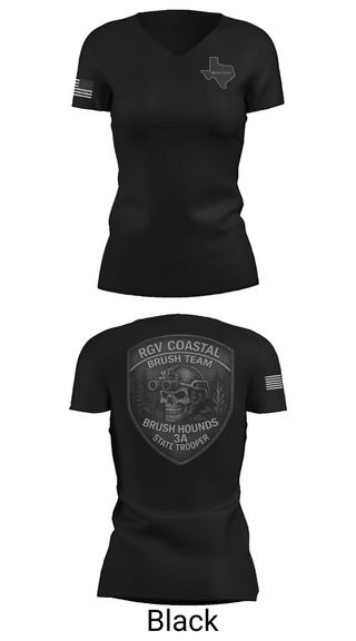 Womens Short Sleeve Vneck Shirt, RGV COASTAL BRUSH TEAM, Police, Teamtime, Team time, sublimation, custom sports apparel, team uniforms, spirit wear, spiritwear, sports uniforms, custom shirts, team store, custom team store, fundraiser sports, apparel fundraiser