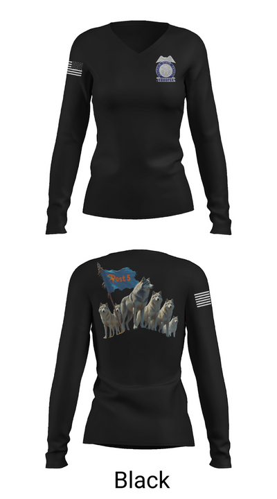 GSP POST 5 DALTON 6815888 Women's Long Sleeve V-neck Shirt - 35