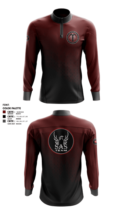 TRIBE 5312123 Quarter Zip Jacket - 1