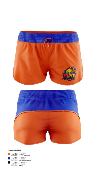 Womens Shorts, Downingtown Fury, Softball, Teamtime, Team time, sublimation, custom sports apparel, team uniforms, spirit wear, spiritwear, sports uniforms, custom shirts, team store, custom team store, fundraiser sports, apparel fundraiser