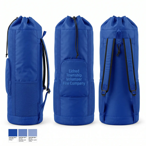 Gear Bag, Eldred Township Volunteer Fire Company, Fire Department, Teamtime, Team time, sublimation, custom sports apparel, team uniforms, spirit wear, spiritwear, sports uniforms, custom shirts, team store, custom team store, fundraiser sports, apparel fundraiser