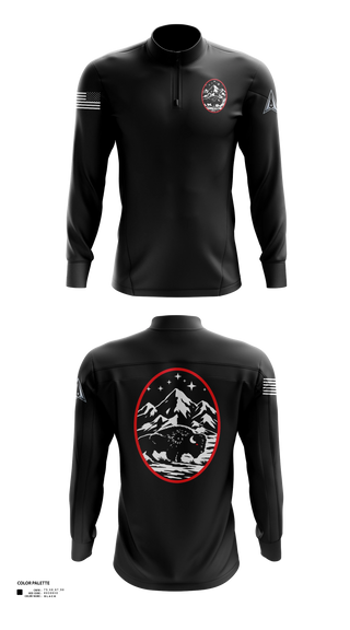 Quarter Zip Jacket, Mission Operations Center, Space Force, Teamtime, Team time, sublimation, custom sports apparel, team uniforms, spirit wear, spiritwear, sports uniforms, custom shirts, team store, custom team store, fundraiser sports, apparel fundraiser