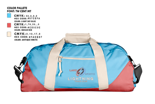 Duffle Bag, Lightning, Track & Field, Teamtime, Team time, sublimation, custom sports apparel, team uniforms, spirit wear, spiritwear, sports uniforms, custom shirts, team store, custom team store, fundraiser sports, apparel fundraiser