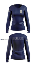 DEPARTMENT OF AIRFORCE Women's Long Sleeve V-neck Shirt - 8