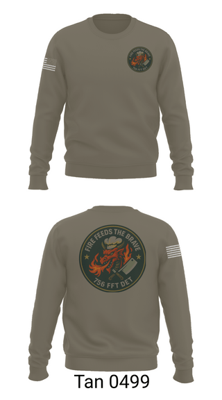 Crew Neck Sweatshirt, 756th QM DET FFT, Army, Teamtime, Team time, sublimation, custom sports apparel, team uniforms, spirit wear, spiritwear, sports uniforms, custom shirts, team store, custom team store, fundraiser sports, apparel fundraiser