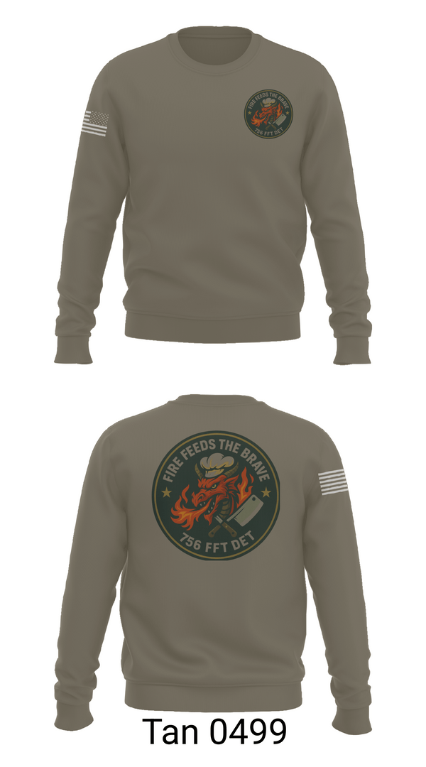 Crew Neck Sweatshirt, 756th QM DET FFT, Army, Teamtime, Team time, sublimation, custom sports apparel, team uniforms, spirit wear, spiritwear, sports uniforms, custom shirts, team store, custom team store, fundraiser sports, apparel fundraiser