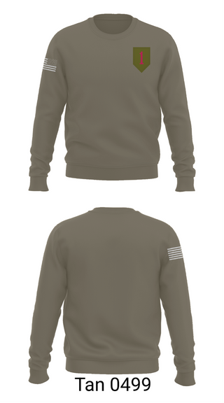 Crew Neck Sweatshirt, 1st Infantry Division, Army, Teamtime, Team time, sublimation, custom sports apparel, team uniforms, spirit wear, spiritwear, sports uniforms, custom shirts, team store, custom team store, fundraiser sports, apparel fundraiser