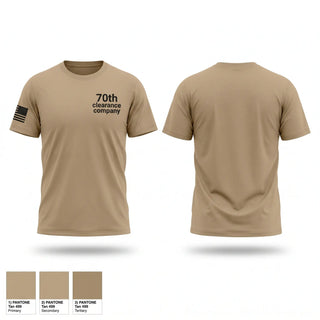 Old School Cotton Feel Shirt, 70th clearance company, Army, Teamtime, Team time, sublimation, custom sports apparel, team uniforms, spirit wear, spiritwear, sports uniforms, custom shirts, team store, custom team store, fundraiser sports, apparel fundraiser