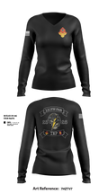 130th FAB Target Acquisition Platoon 22737787 Women's Long Sleeve V-neck Shirt - 102
