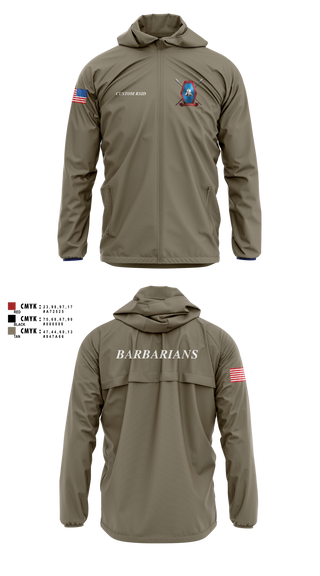 Windbreaker, Libertyville Army Recruiting Company, Army, Teamtime, Team time, sublimation, custom sports apparel, team uniforms, spirit wear, spiritwear, sports uniforms, custom shirts, team store, custom team store, fundraiser sports, apparel fundraiser
