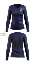 Varina 17264070 Women's Long Sleeve Rash Guard V-neck Shirt - 23