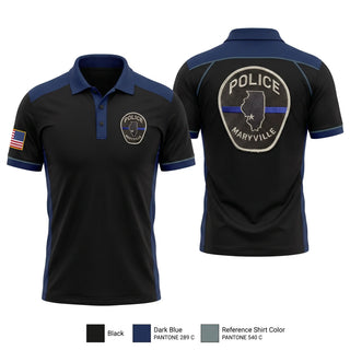 Short Sleeve Performance Polo, Maryville IL Police Department, Police, Teamtime, Team time, sublimation, custom sports apparel, team uniforms, spirit wear, spiritwear, sports uniforms, custom shirts, team store, custom team store, fundraiser sports, apparel fundraiser