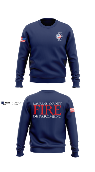 Crew Neck Sweatshirt, Laurens County Fire Department, Fire Department, Teamtime, Team time, sublimation, custom sports apparel, team uniforms, spirit wear, spiritwear, sports uniforms, custom shirts, team store, custom team store, fundraiser sports, apparel fundraiser