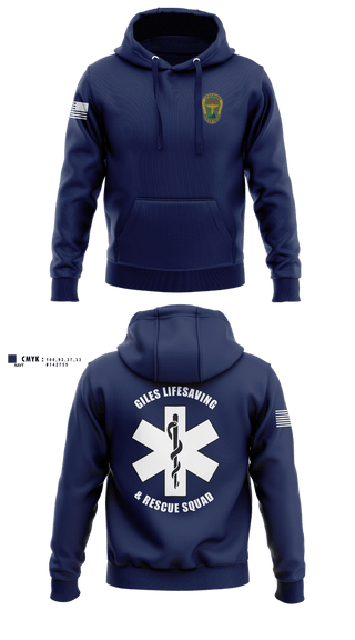Hoodie, Giles Lifesaving & Rescue Squad, EMS/EMT, Teamtime, Team time, sublimation, custom sports apparel, team uniforms, spirit wear, spiritwear, sports uniforms, custom shirts, team store, custom team store, fundraiser sports, apparel fundraiser