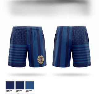 Athletic Shorts With Pockets, Versailles Police Department, Police, Teamtime, Team time, sublimation, custom sports apparel, team uniforms, spirit wear, spiritwear, sports uniforms, custom shirts, team store, custom team store, fundraiser sports, apparel fundraiser