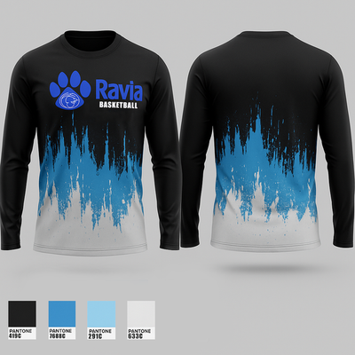 Ravia Middle School Basketball 26724454 Long Sleeve Performance Shirt 1