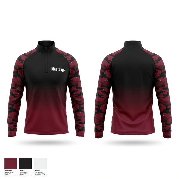 Quarter Zip Jacket, Mustangs, Women's Basketball, Teamtime, Team time, sublimation, custom sports apparel, team uniforms, spirit wear, spiritwear, sports uniforms, custom shirts, team store, custom team store, fundraiser sports, apparel fundraiser