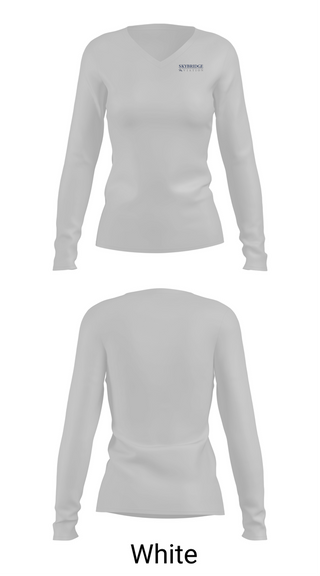 Womens Long Sleeve Vneck Shirt, SkyBridge Aviation, , Teamtime, Team time, sublimation, custom sports apparel, team uniforms, spirit wear, spiritwear, sports uniforms, custom shirts, team store, custom team store, fundraiser sports, apparel fundraiser