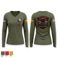 333rd Engineer Detachment 6932253 Women's Long Sleeve V-neck Shirt - 1