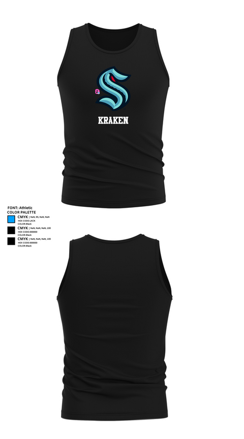 Tank Top, Kraken, Ice Hockey, Teamtime, Team time, sublimation, custom sports apparel, team uniforms, spirit wear, spiritwear, sports uniforms, custom shirts, team store, custom team store, fundraiser sports, apparel fundraiser