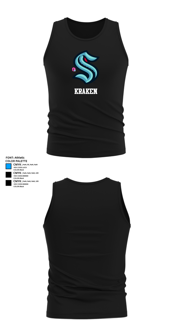 Tank Top, Kraken, Ice Hockey, Teamtime, Team time, sublimation, custom sports apparel, team uniforms, spirit wear, spiritwear, sports uniforms, custom shirts, team store, custom team store, fundraiser sports, apparel fundraiser