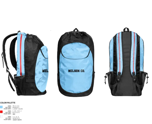Gear Bag, Nelson Co., Women's Basketball, Teamtime, Team time, sublimation, custom sports apparel, team uniforms, spirit wear, spiritwear, sports uniforms, custom shirts, team store, custom team store, fundraiser sports, apparel fundraiser