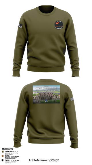 Crew Neck Sweatshirt, 118th CES, Air Force, Teamtime, Team time, sublimation, custom sports apparel, team uniforms, spirit wear, spiritwear, sports uniforms, custom shirts, team store, custom team store, fundraiser sports, apparel fundraiser