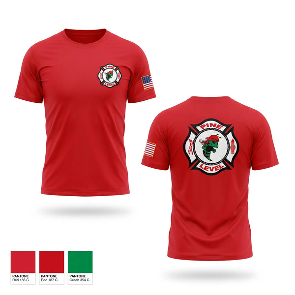 Short Sleeve Performance Shirt, Pine Level Fire Department, Fire Department, Teamtime, Team time, sublimation, custom sports apparel, team uniforms, spirit wear, spiritwear, sports uniforms, custom shirts, team store, custom team store, fundraiser sports, apparel fundraiser