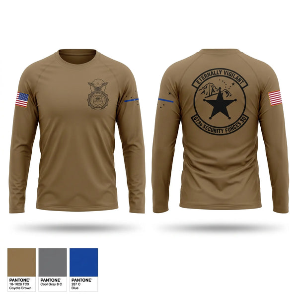 Long Sleeve Performance Shirt, 673d Security Forces Squadron, Air Force, Teamtime, Team time, sublimation, custom sports apparel, team uniforms, spirit wear, spiritwear, sports uniforms, custom shirts, team store, custom team store, fundraiser sports, apparel fundraiser