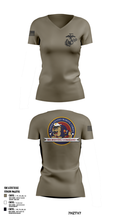 RSS Brocckton 43952195 Women's Short Sleeve V-neck Shirt - 1