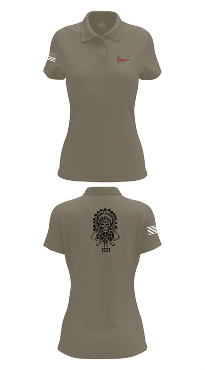 1221st Route Clearance Co. 10953211 Women's Short Sleeve Performance Polo  - 71