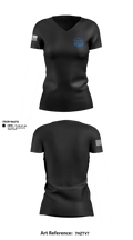 LPD Drone Operations 61539123 Women's Short Sleeve V-neck Shirt - 2