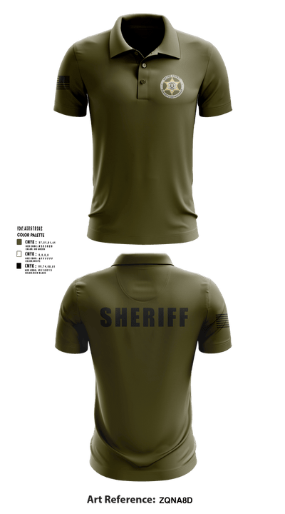 Wayne County Sheriff’s Department 73359444 Short Sleeve Performance Polo - 4