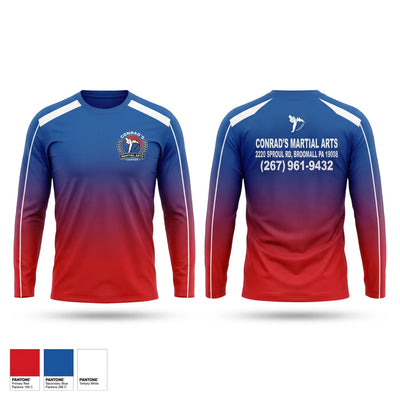 Conrad’s Martial Arts Center Long Sleeve Performance Shirt - 1