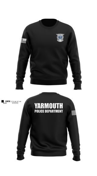 Crew Neck Sweatshirt, YARMOUTH POLICE DEPARTMENT, Police, Teamtime, Team time, sublimation, custom sports apparel, team uniforms, spirit wear, spiritwear, sports uniforms, custom shirts, team store, custom team store, fundraiser sports, apparel fundraiser