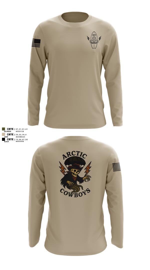 Long Sleeve Performance Shirt, 301, Army, Teamtime, Team time, sublimation, custom sports apparel, team uniforms, spirit wear, spiritwear, sports uniforms, custom shirts, team store, custom team store, fundraiser sports, apparel fundraiser