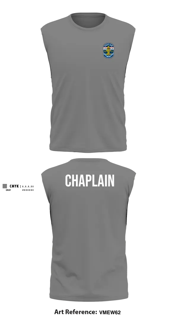 Sleeveless Performance Shirt, Chaplain, Police, Teamtime, Team time, sublimation, custom sports apparel, team uniforms, spirit wear, spiritwear, sports uniforms, custom shirts, team store, custom team store, fundraiser sports, apparel fundraiser