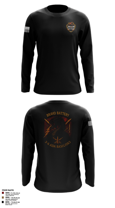 Bravo 3-6 ADA 76703101 Long Sleeve Performance Shirt 107