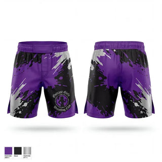 Fight Shorts, Outcast Girls Wrestling Club, Wrestling, Teamtime, Team time, sublimation, custom sports apparel, team uniforms, spirit wear, spiritwear, sports uniforms, custom shirts, team store, custom team store, fundraiser sports, apparel fundraiser